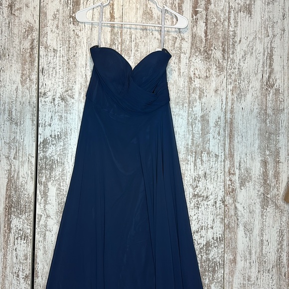 Jenny Yoo Collection Strapless Gown Navy Size 10 NWT - Picture 5 of 8